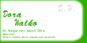 dora walko business card