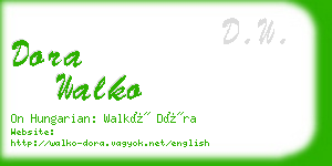 dora walko business card